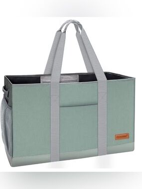 Large Tote Bag with Carrying Handles - Light Green